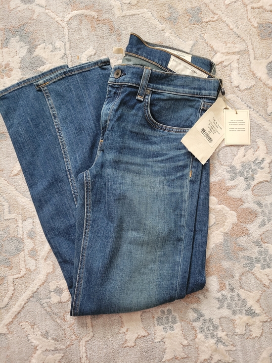 rag & bone Denim - rag & bone Women's Straight-Leg Jeans — Medium Blue Denim